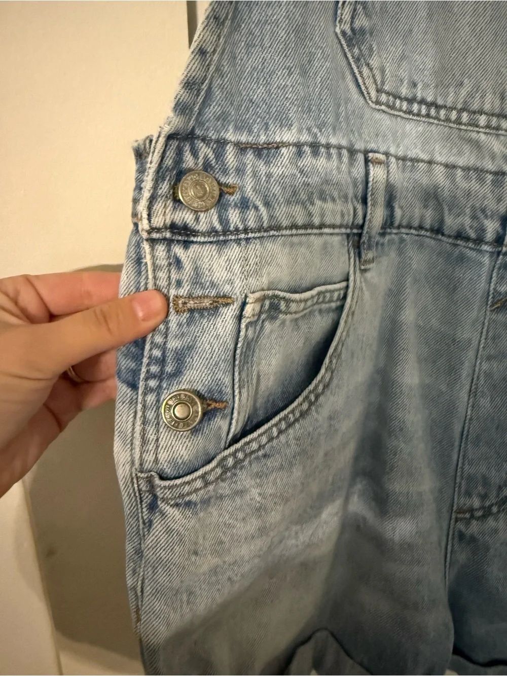 Free People Ziggy Denim Overall Shorts
